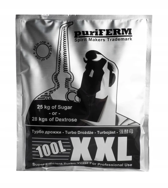 PuriFerm XXL Turbo 100L 25kg Drożdże gorzelnicze