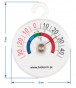 Termometr do lodówek i zamrażarek (-35°C do +45°C) Ø 5cm Browin