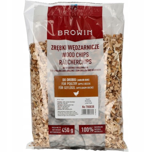 Zrębki do wędzenia i grillowania drobiu 450g Browin