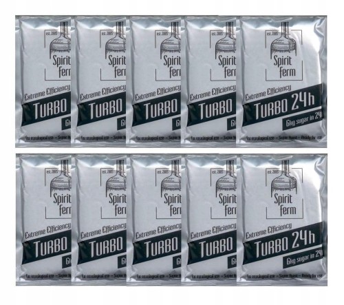 SpiritFerm Turbo 24h Drożdże Gorzelnicze 10szt