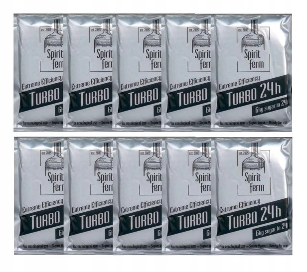 SpiritFerm Turbo 24h Drożdże Gorzelnicze 10szt