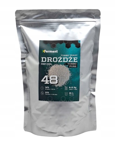 X-Ferment Turbo Pure Drożdże gorzelnicze 1.35 kg Mocne do 21%