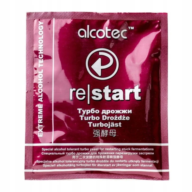 ALCOTEC RESTART DROŻDŻE NA 25 LITRÓW WZNOWIENIE FERMENTACJI
