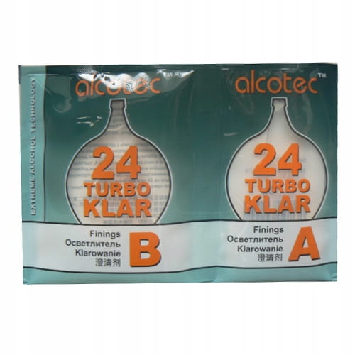 ALCOTEC Turbo Klar 24 środek klarujący klar do klarowania x 10 szt
