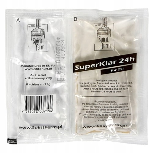 SpiritFerm Środek klarujący SUPERKLAR 24H na 25 L