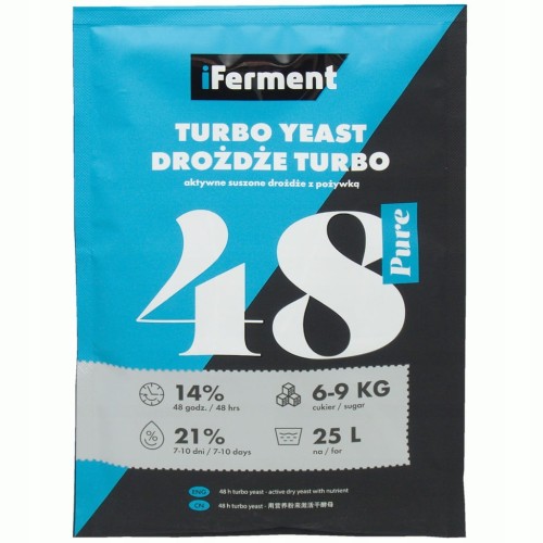 IFERMENT PURE 48 Drożdże Gorzelnicze TURBO MOCNE do 21%