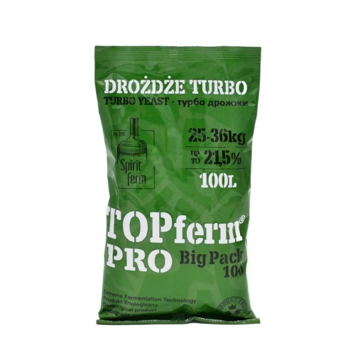 DROŻDŻE GORZELNICZE SPIRITFERM TOPFERM PRO 100 L – DO MOCNYCH NASTAWÓW