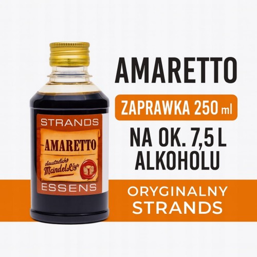 STRANDS Zaprawka Amaretto 250 ml – esencja likieru migdałowego na ok. 7,5 L