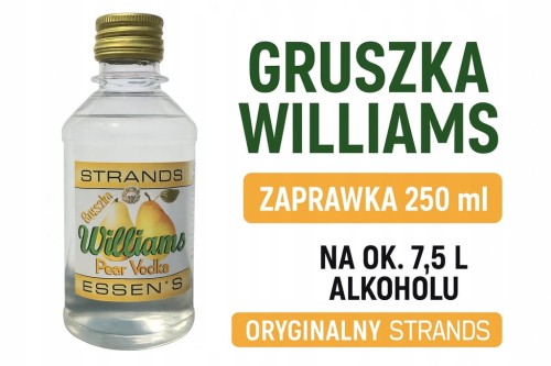 STRANDS Zaprawka Gruszka Williams 250 ml – esencja gruszkówki na ok. 7,5 L