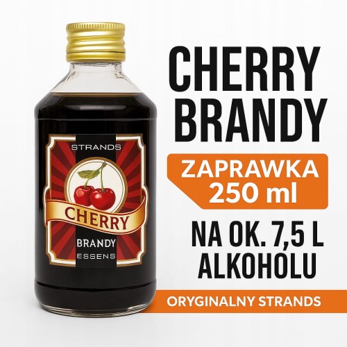 STRANDS Zaprawka Cherry Brandy 250ml – esencja wiśniowej brandy na ok. 7,5L