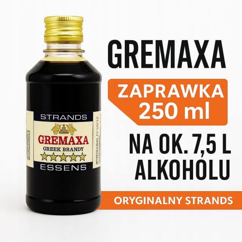 STRANDS Zaprawka Gremaxa 250ml – esencja greckiego brandy ok. 7,5L alkoholu