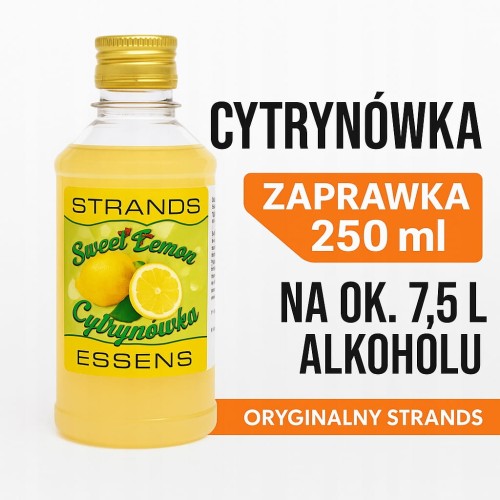 STRANDS Zaprawka Cytrynówka 250 ml – esencja cytrynowej wódki na ok. 7,5 L