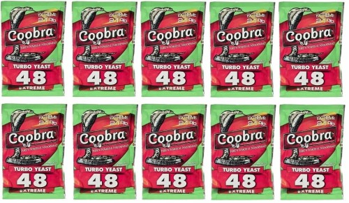 Coobra 48 Turbo Yeast 135 g Extreme do 21% Drożdże Gorzelnicze x 10 SZTUK