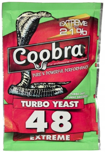Coobra 48 Turbo Yeast 135 g Extreme do 21% Drożdże Gorzelnicze x 10 SZTUK
