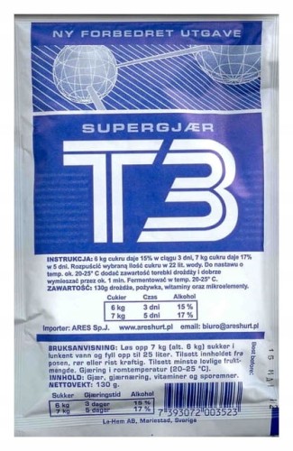 TURBO T3 Superjäst DROŻDŻE GORZELNICZE GORZELNIANE