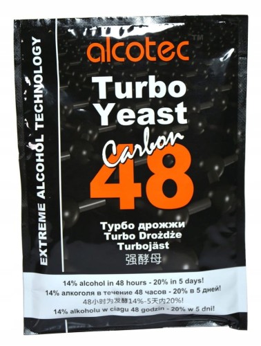 Alcotec 48 CARBON TURBO CZYSTE drożdże gorzelnicze