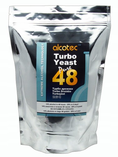ALCOTEC 48 TURBO PURE 1,35 KG DROŻDŻE GORZELNICZE, EKONOMICZNE, DO 21 %