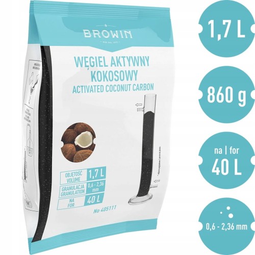 Węgiel aktywny kokosowy 860g